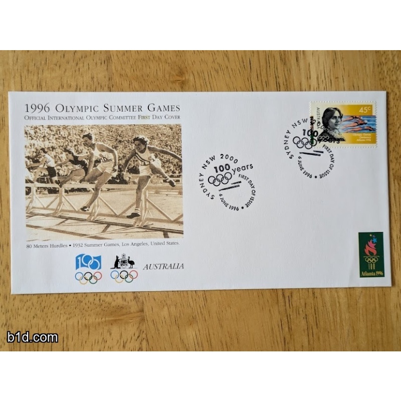 IOC Official 1996 Olympics commemorative First Day covers