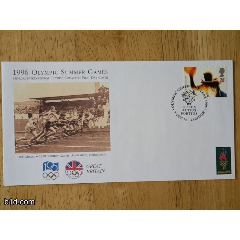 IOC Official 1996 Olympics commemorative First Day covers