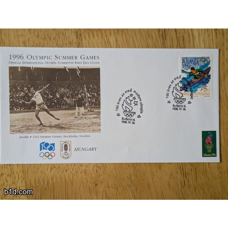 IOC Official 1996 Olympics commemorative First Day covers