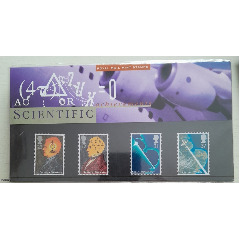 1991 - Scientific Achievements GB Presentation Pack No 216