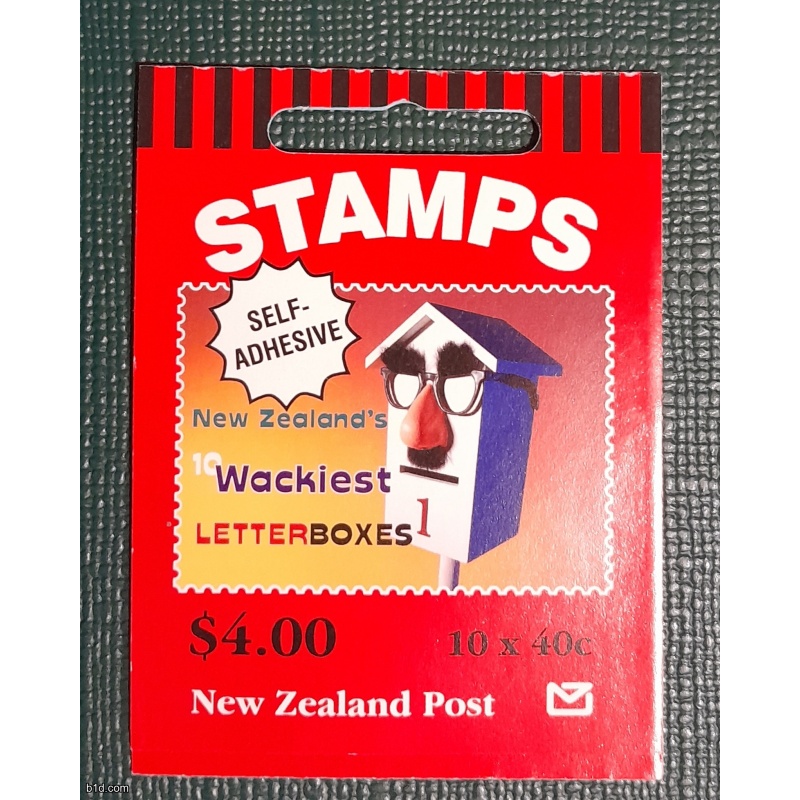 A10 New Zealand Booklet $4.00 Mint Self-adhesive Post Boxes