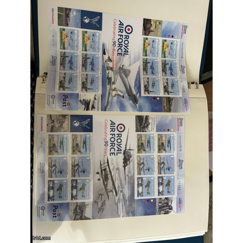 ISLE OF MAN RAF 1980 stamp sheet pair MNH