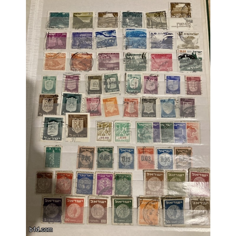 Large collection of stamps from ISRAEL