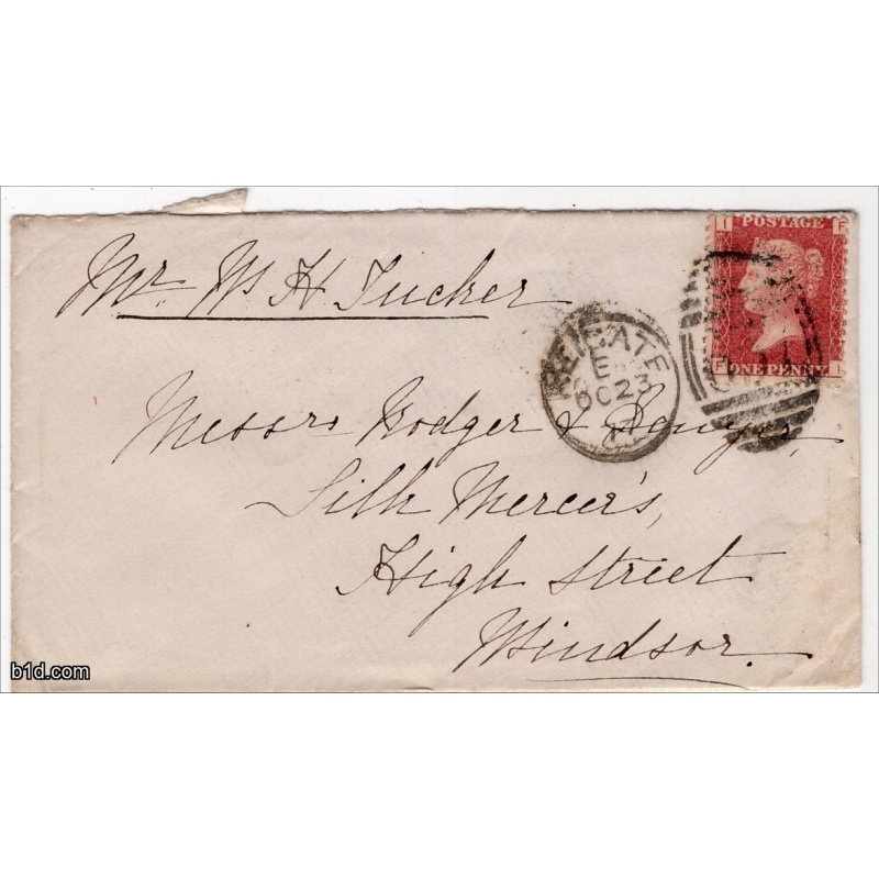 1877 Penny red plate 179 FI on cover to Windsor