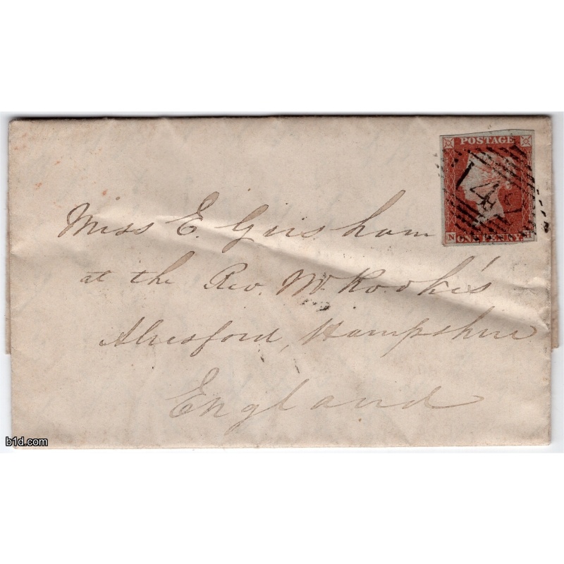 1845 Irish cover to England Clonmel to Shesford.