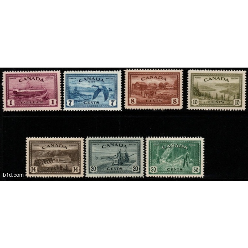 CANADA SG401/7 1946 DEFINITIVE SET MNH