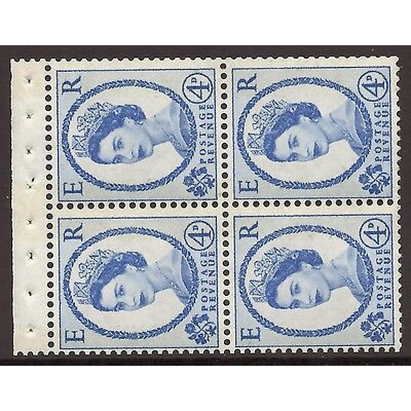 SB108 Wilding booklet pane Blue Phos perf type AP UNMOUNTED MNT MNH