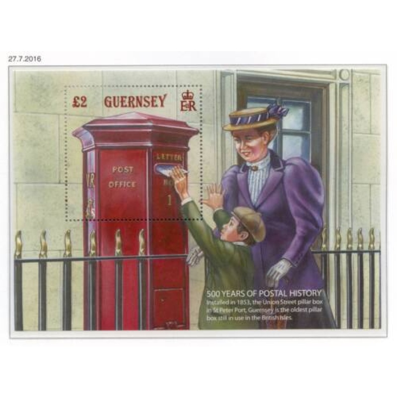 Guernsey 2016 Postal History Mini Sheet SG1630 Unmounted Mint