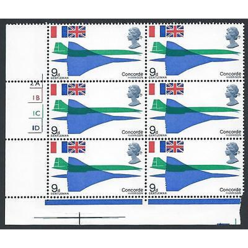 1969 Concorde 9d Lower Left Cylinder Block - MNH