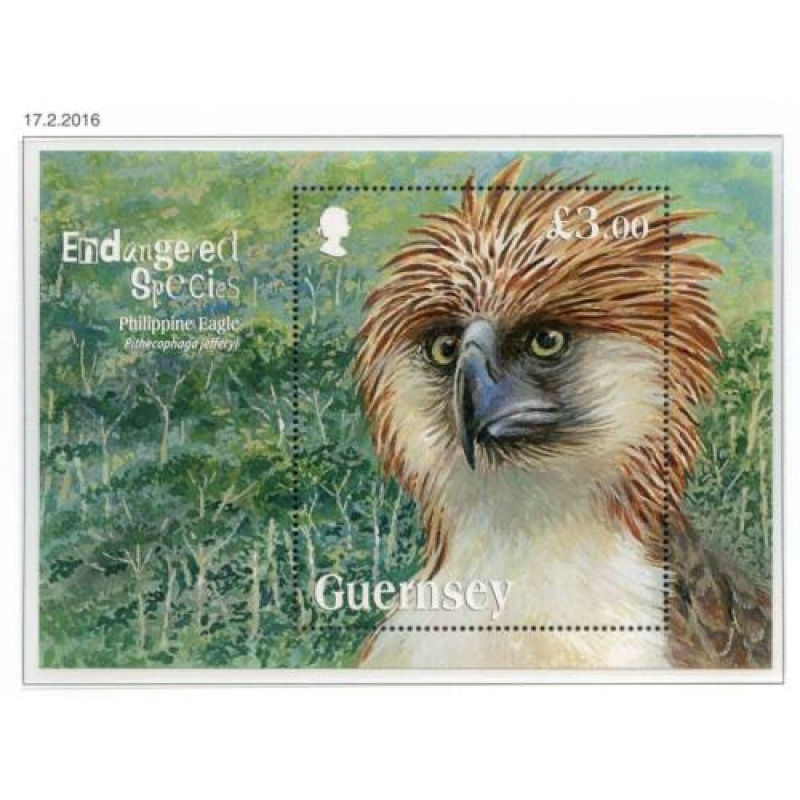 Guernsey 2016 Endangered Species Mini Sheet SG1602 Unmounted Mint