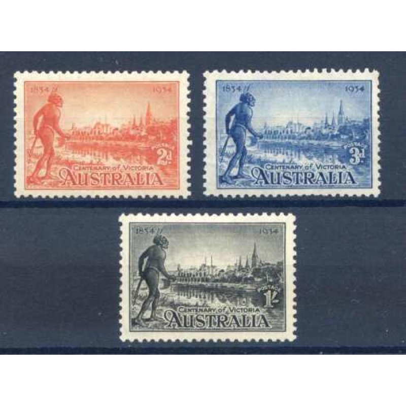 Australia Centernary of Victoria SG147a 149a mounted Mint