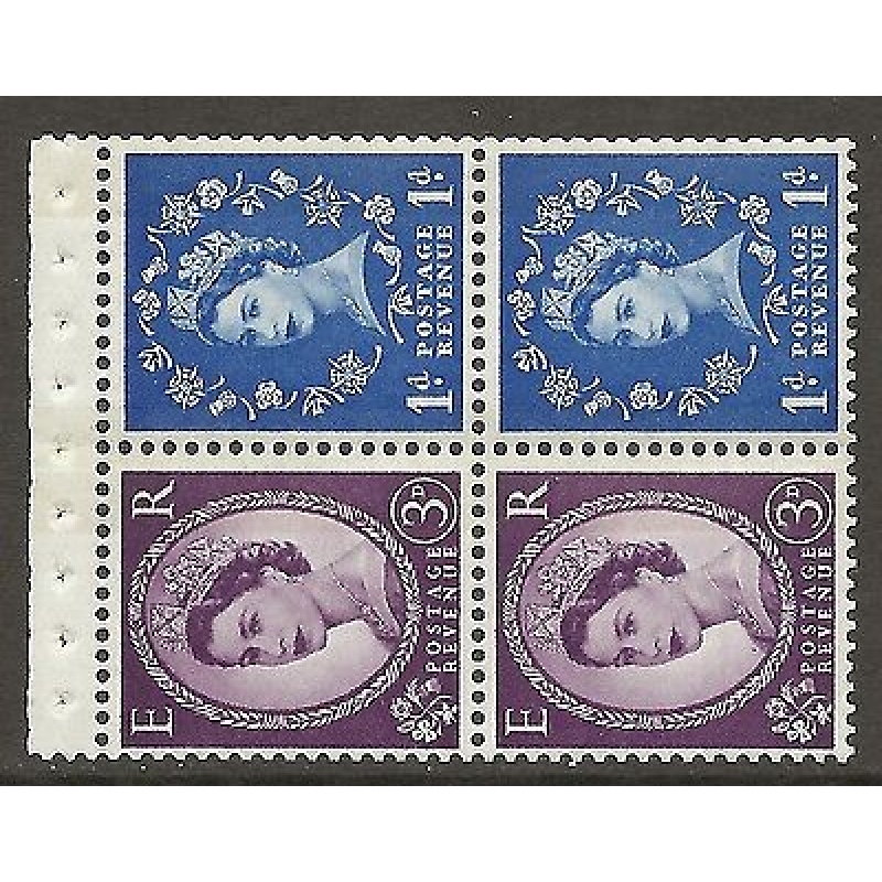 SB51 Wilding booklet pane Violet Phos S W Left perf type AP UNMOUNTED MNT MNH