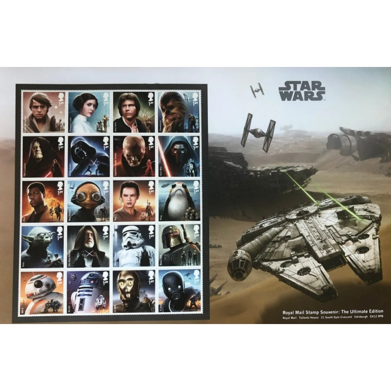 AW066 star wars stamp souvenir ultimate edition  mint condition