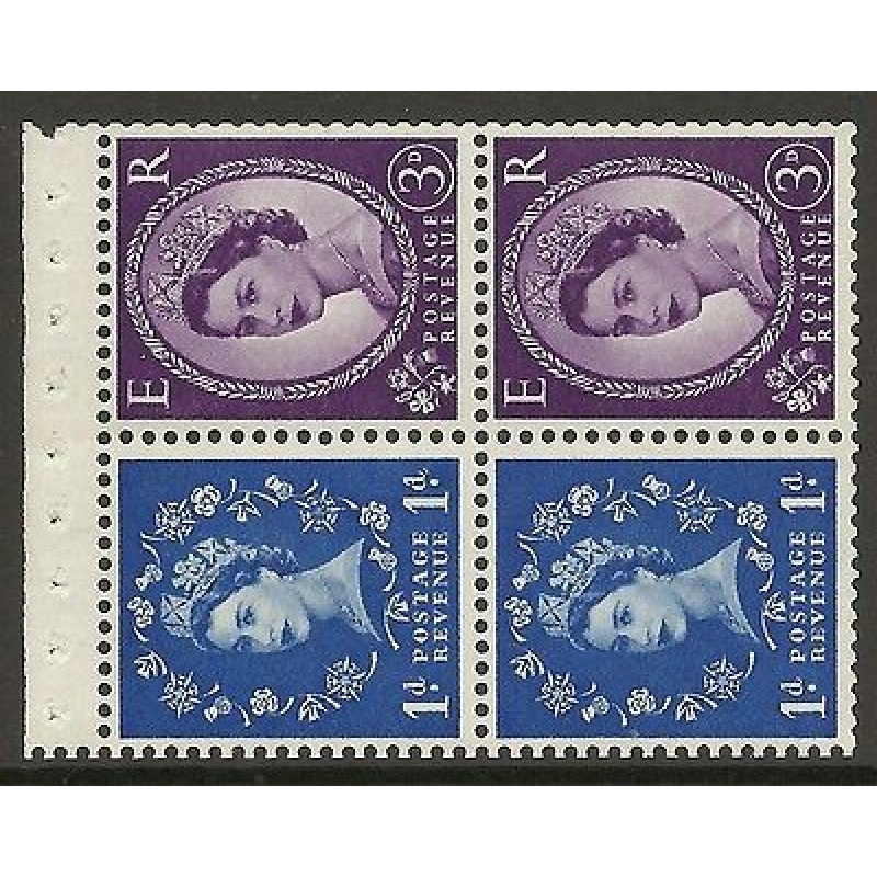 SB35 Wilding booklet pane Crown Left perf type AP UNMOUNTED MNT MNH