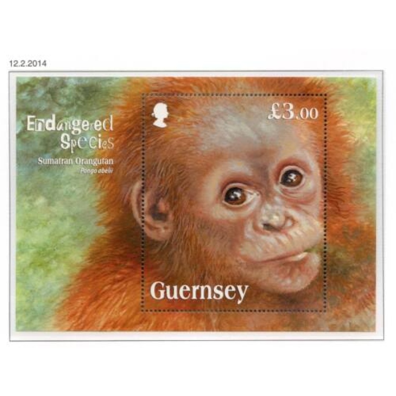 Guernsey 2014 Endangered Species Mini Sheet SGMS1503 Unmounted Mint