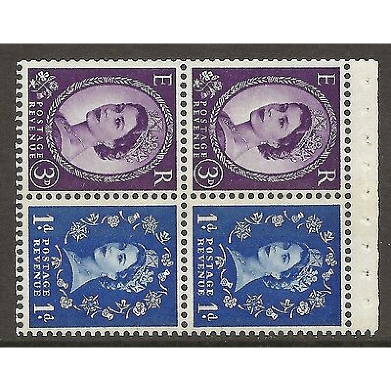 SB48 Wilding booklet pane Blue phos S W Right perf type AP UNMOUNTED MNT MNH