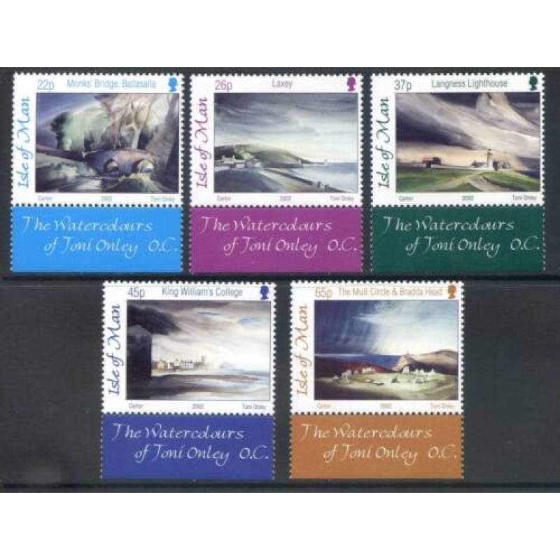 Isle Of Man 2002 Watercolours Set SG989 993 Unmounted Mint