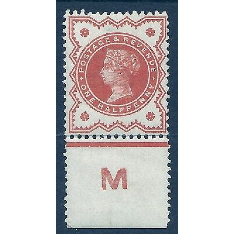 d Vermilion Jubilee control M perf single UNMOUNTED MINT