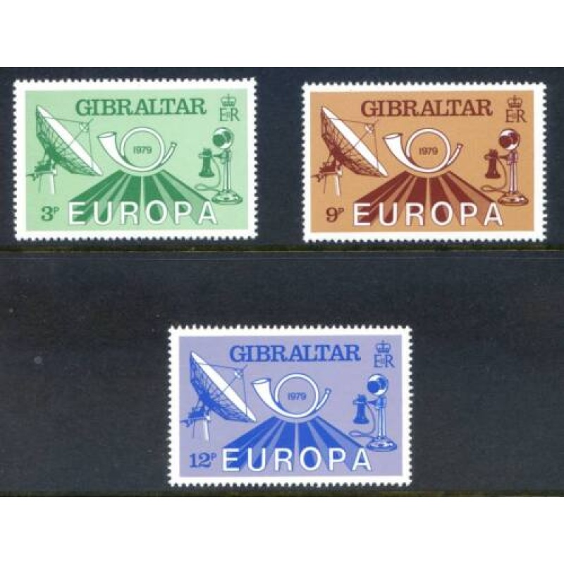 1979 Gibraltar Europa Set SG420 422 Unmounted Mint