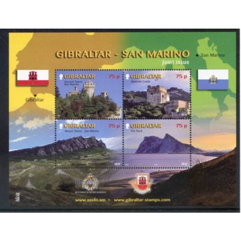 2010 Gibraltar San Marino Set SGMS1364 Unmounted Mint