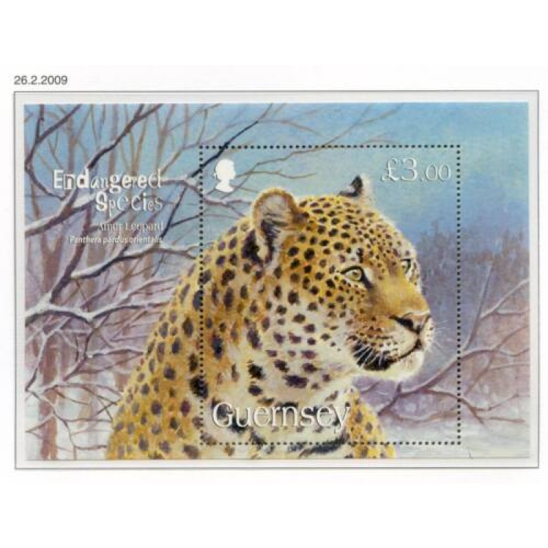 Guernsey 2009 Endangered Species Mini Sheet SGMS1266 Unmounted Mint