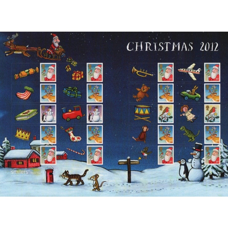 LS83 2012 Christmas Smiler sheet UNMOUNTED MINT