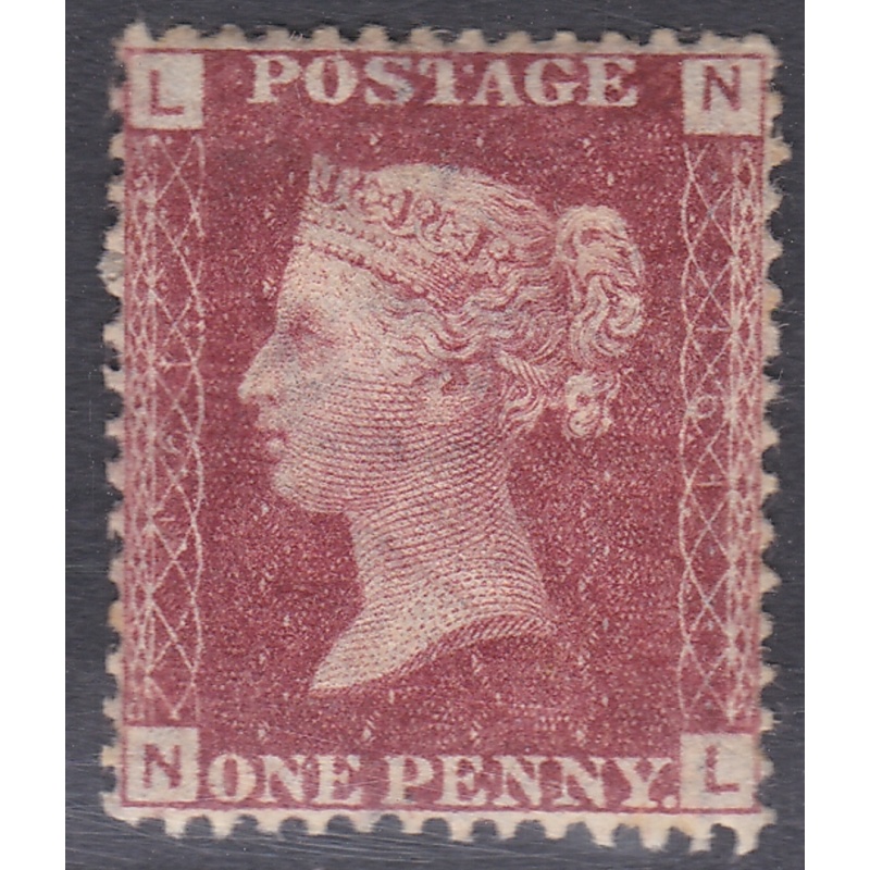 1858 Sg43 1d Penny Red plate 161 lettered N-L MOUNTED MINT