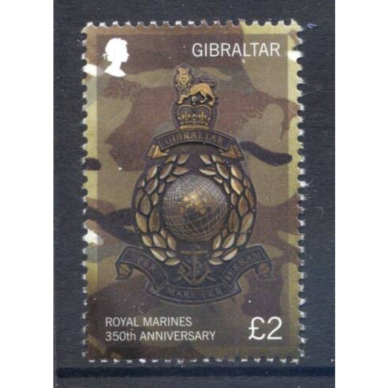 2014 Gibraltar Royal Marines Badge SG1611 Unmounted Mint