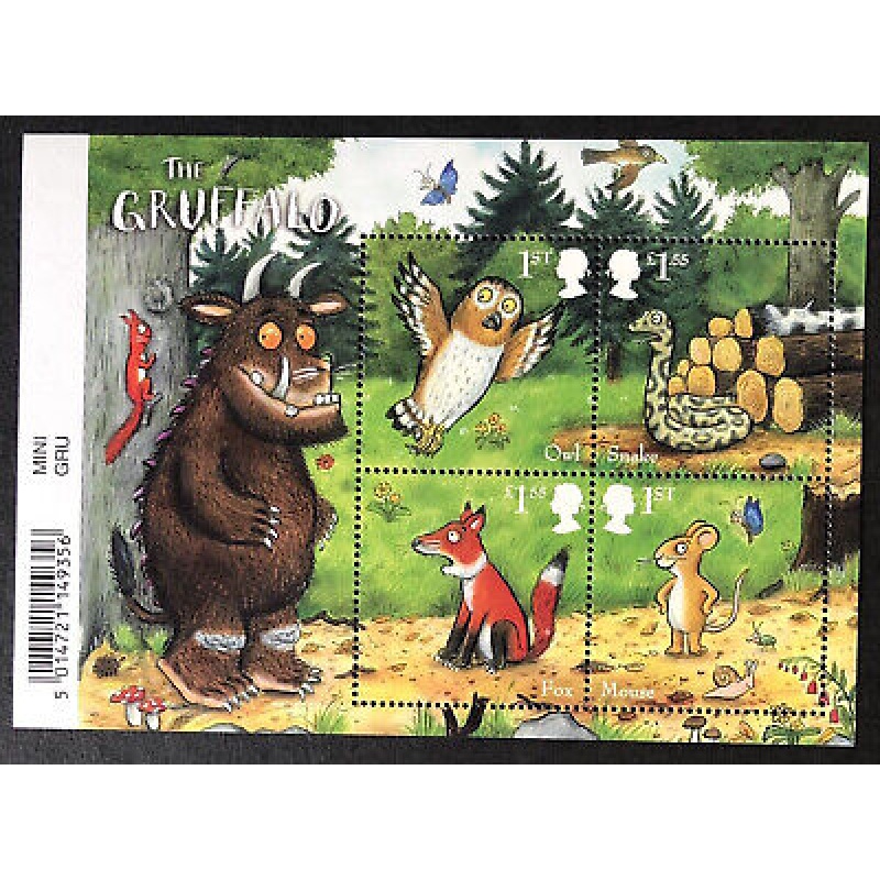 MS4282a 2019 Gruffalo Barcode Miniature Sheet UNMOUNTED MINT