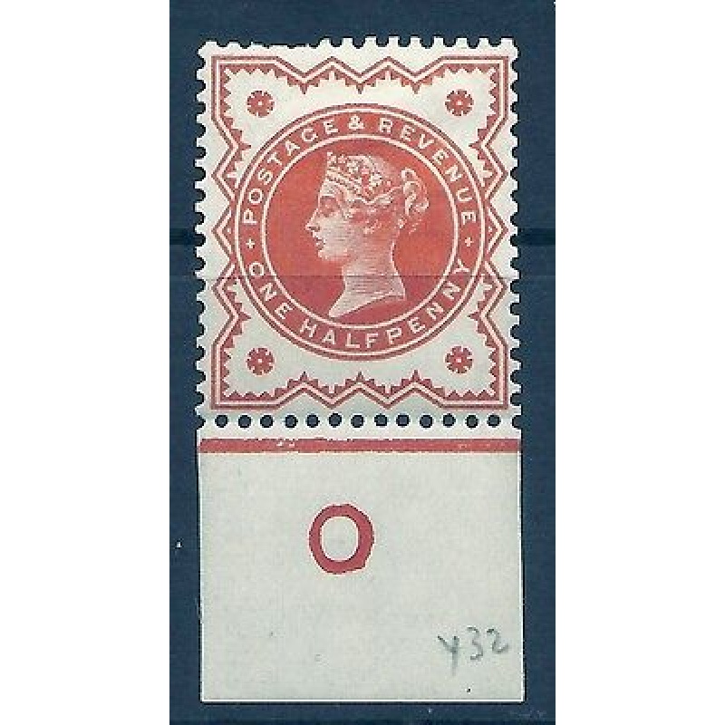 d Vermilion Jubilee control O imperf single MOUNTED MINT