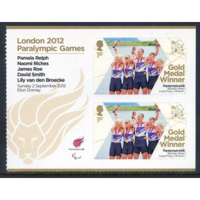 GB London 2012 Paralympics Relph Riches Roe Smith  Van den Broecke Gold