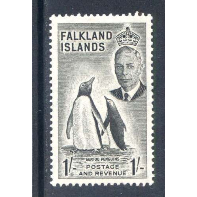 Falkland Islands 1 - Black SG180 Mounted Mint