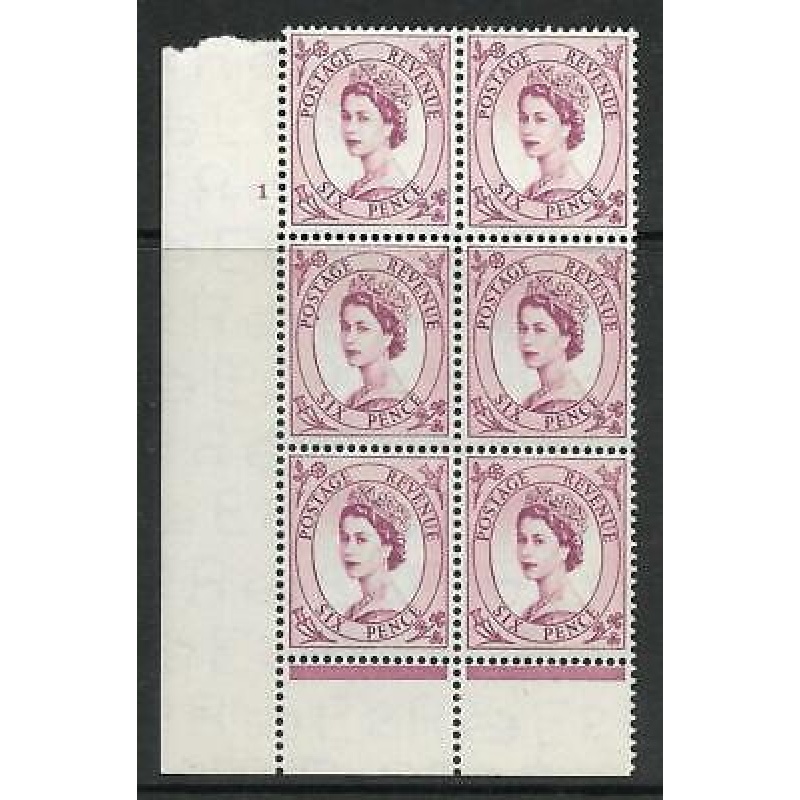 6d Wilding Tudor Wmk Cylinder 1 No Dot perf type B(I P) UNMOUNTED MINT MNH