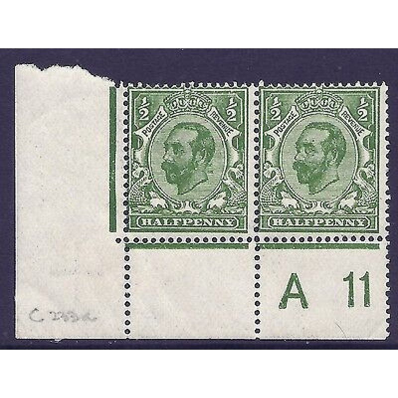 sg324 var d Yellow Green Unlisted error control A 11 pair unmounted mint MNH