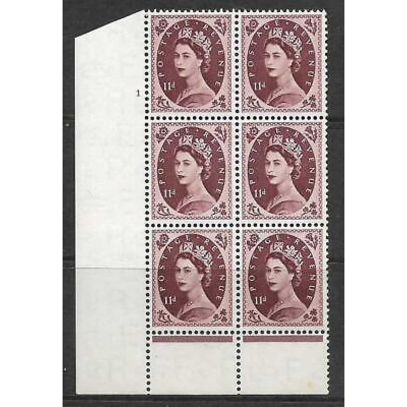 11d Wilding Tudor Wmk Cylinder 1 No Dot perf type B(I P) UNMOUNTED MINT MNH