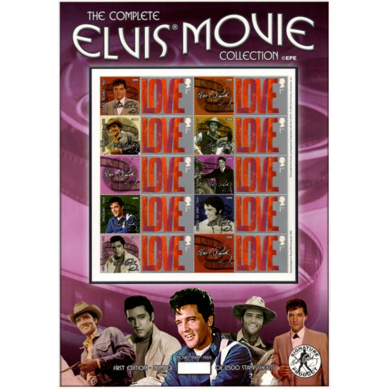 BC-37 GB 2004 Elvis movies no. 1734 Smiler sheet UNMOUNTED MINT