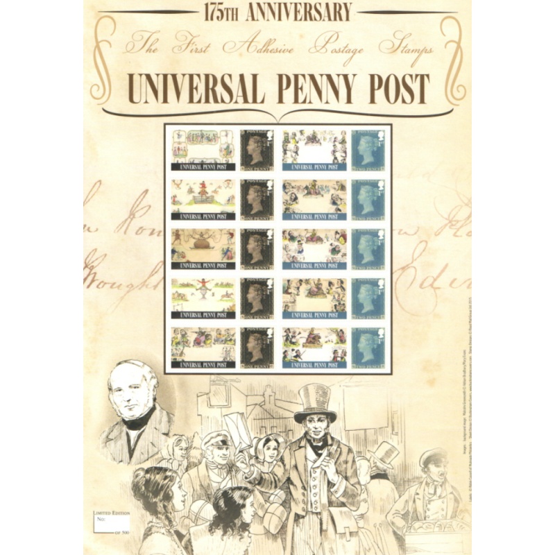 BC-461 GB 2015 Penny post anniv no. 197 Smiler Sheet  UNMOUNTED MINT