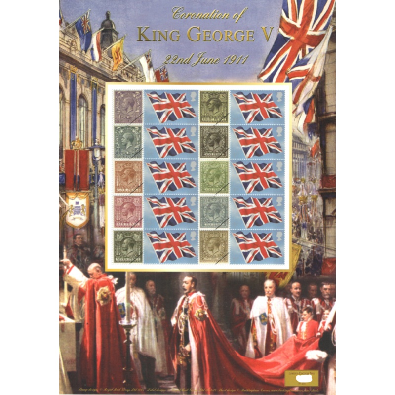 BC-347 2011 George V Coronation no. 46 Smiler Sheet  UNMOUNTED MINT