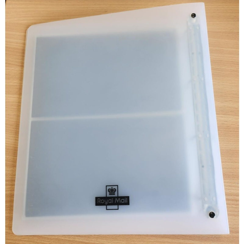 Royal Mail presentation packs clear 4 ring binder with 6 pages included