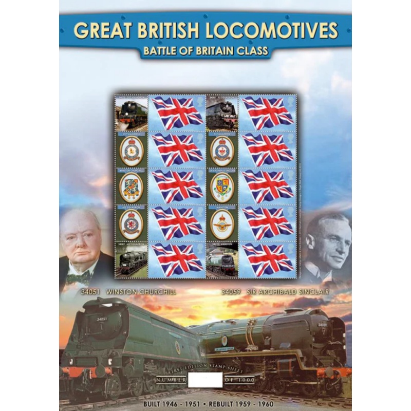 GBS130 Great British Locomotives B.O.B Smiler sheet no.290 of 1000 U M