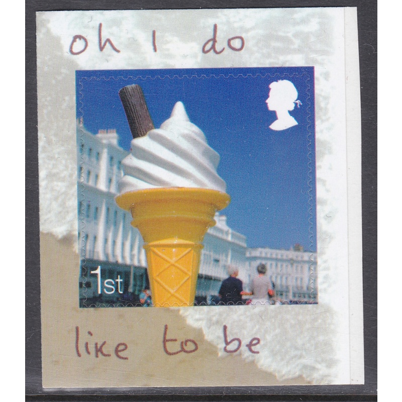 PM15 2008 sg2848 Beside The Seaside 1st class stamp from booklet -oh i do- U M