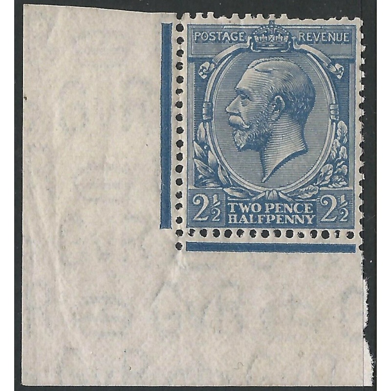 GB KGV Sg 422 -  2d Blue Marginal MM