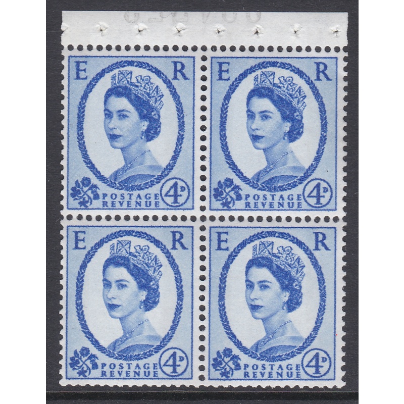 SB112 Wilding booklet pane Violet phos 9.5mm perf type I UNMOUNTED MNT MNH