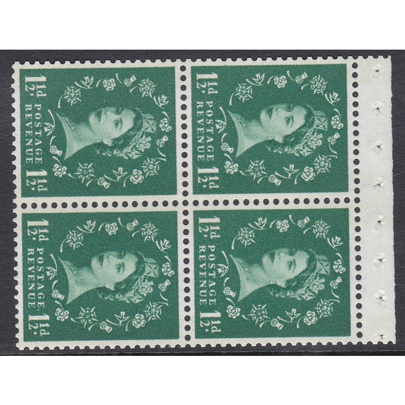 SB75a Wilding booklet pane Crowns Right perf type AP UNMOUNTED MNT MNH