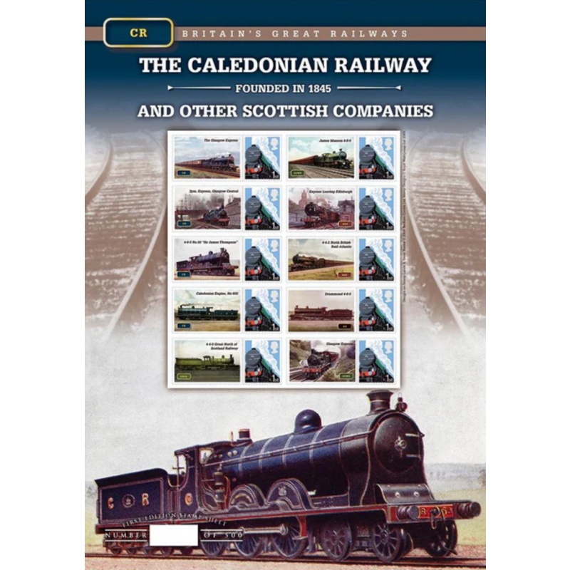 GBS125 The Caledonian Railway Customised Sheet no. 172 UNMOUNTED MINT