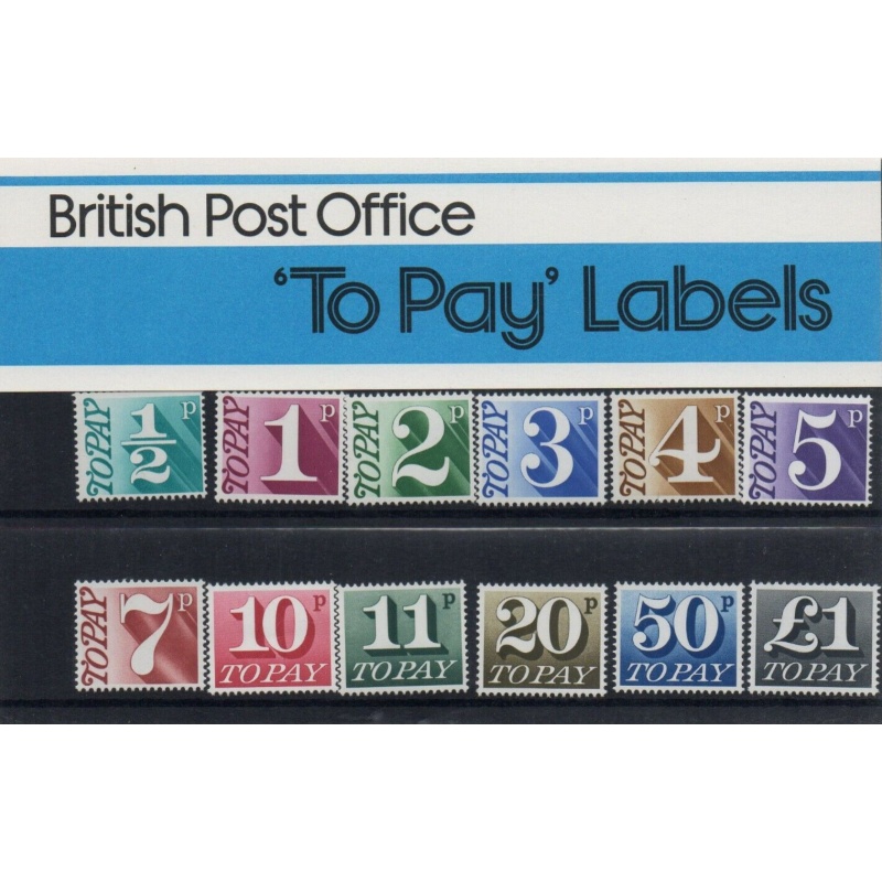 1977 To Pay labels Presentation pack No. 36 UNMOUNTED MINT