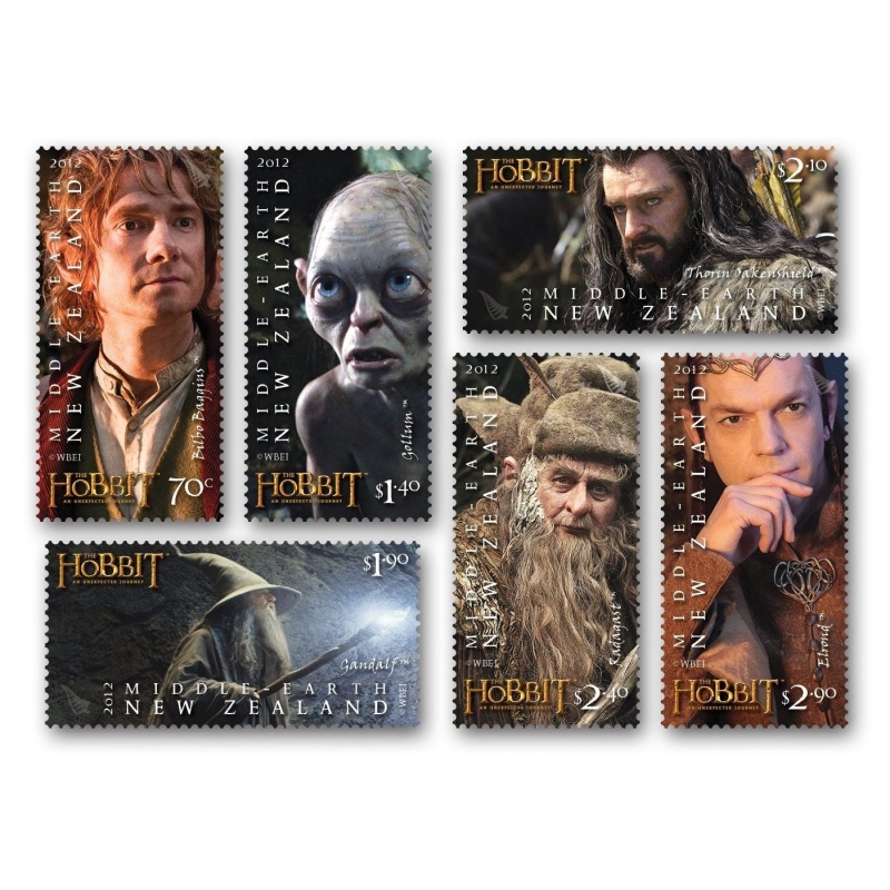 NEW ZEALAND 2012 Hobbit sg3405-3410 set of stamps UNMOUNTED MINT