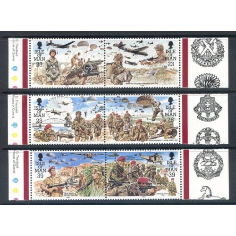 Isle Of Man 1992 Parachute Regiment Set SG502 507 MNH