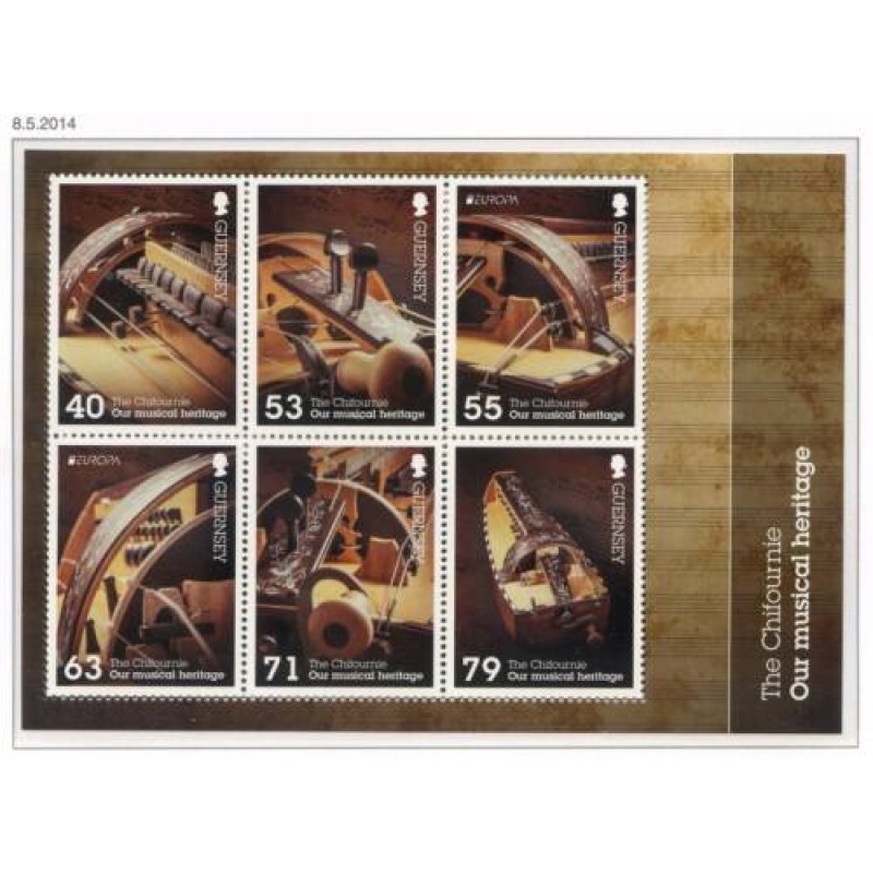 Guernsey 2014 Musical Instruments Mini Sheet SGMS1510 Unmounted Mint