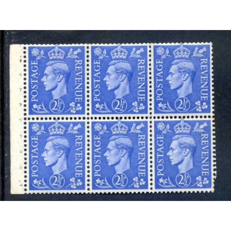 GB KGV1 Booklet Pane SGQB33 Unmounted Mint